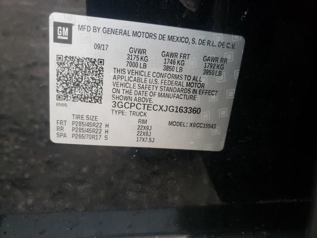 Photo 10 from auction – 2018 CHEVROLET SILVERADO with VIN 3GCPCTECXJG163360