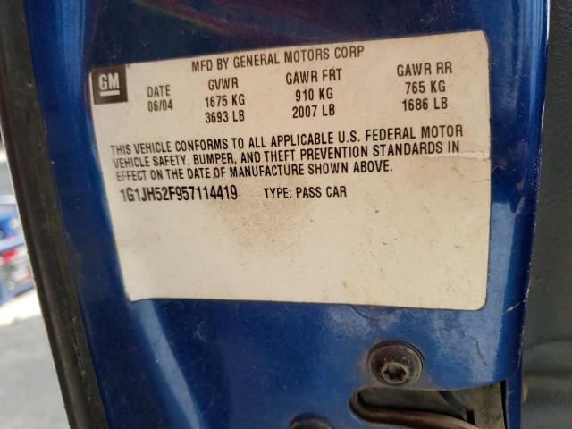 Photo 10 from auction – 2005 CHEVROLET CAVALIER L with VIN 1G1JH52F957114419