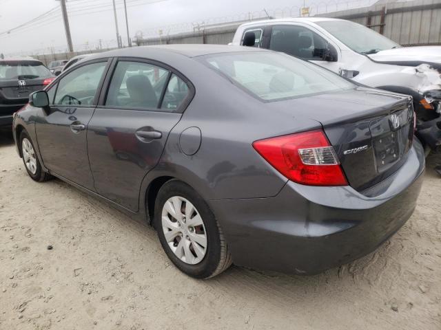 Photo 3 from auction – 2012 HONDA CIVIC LX with VIN 19XFB2F52CE315462