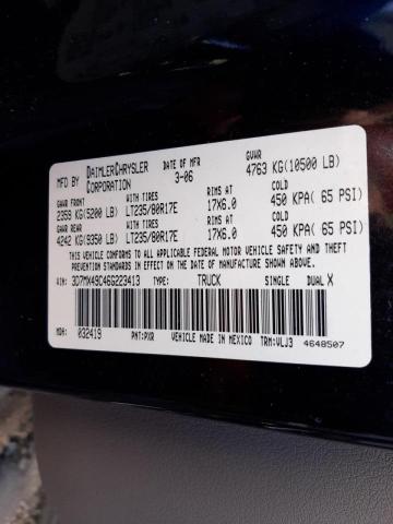 Photo 10 from auction – 2006 DODGE RAM 3500 with VIN 3D7MX49C46G223413