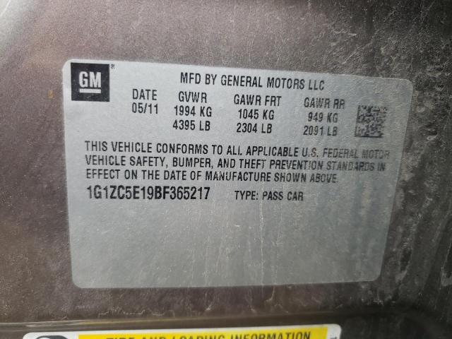 Photo 10 from auction – 2011 CHEVROLET MALIBU 1LT with VIN 1G1ZC5E19BF365217
