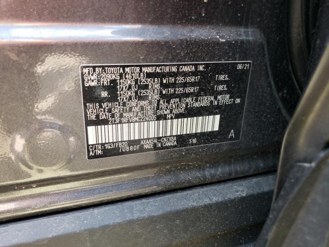 Photo 10 from auction – 2021 TOYOTA RAV4 LE with VIN 2T3F1RFV8MC224005