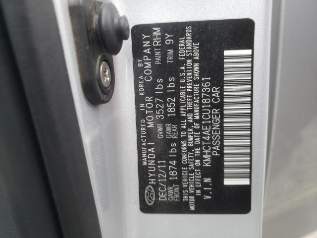 Photo 10 from auction – 2012 HYUNDAI ACCENT GLS with VIN KMHCT4AE1CU187361