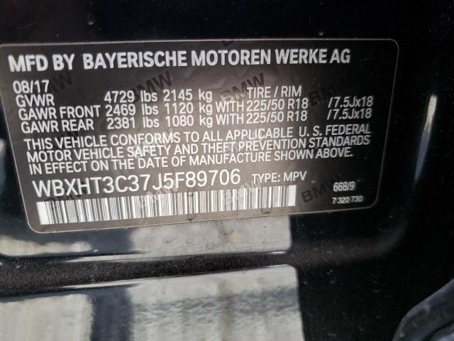 Photo 10 from auction – 2018 BMW X1 XDRIVE2 with VIN WBXHT3C37J5F89706