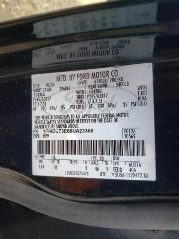 Photo 10 from auction – 2006 FORD EXPLORER X with VIN 1FMEU73E66UA23368
