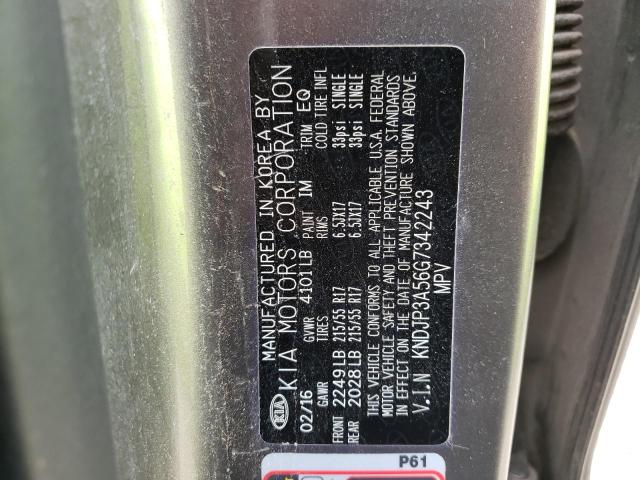 Photo 10 from auction – 2016 KIA SOUL with VIN KNDJP3A56G7342243