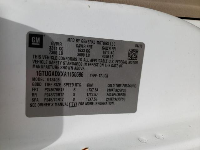 Photo 10 from auction – 2010 GMC SAVANA with VIN 1GTUGADXXA1150686