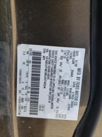 Photo 10 from auction – 2008 FORD EXPLORER E with VIN 1FMEU74E58UA74524