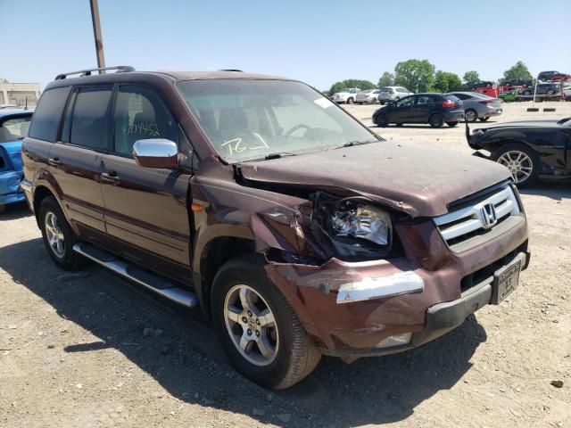 HONDA PILOT EXL 2007 with VIN 5FNYF28527B001708 - Photo from auction