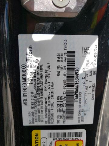Photo 10 from auction – 2015 FORD MUSTANG with VIN 1FA6P8AM7F5344920