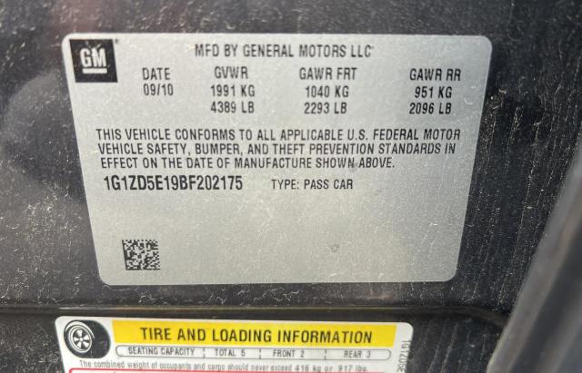 Photo 10 from auction – 2011 CHEVROLET MALIBU 2LT with VIN 1G1ZD5E19BF202175