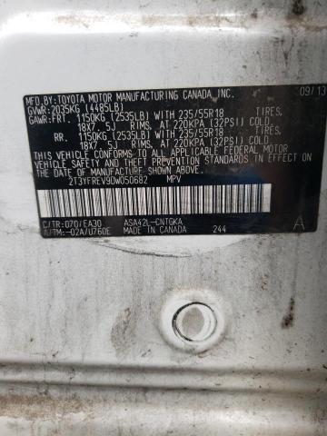 Photo 10 from auction – 2013 TOYOTA RAV4 LIMIT with VIN 2T3YFREV9DW050682