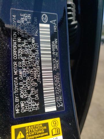 Photo 10 from auction – 2014 LEXUS CT 200 with VIN JTHKD5BH9E2184121
