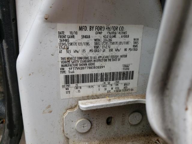 Photo 10 from auction – 2011 FORD F250 with VIN 1FT7W2BT7BEB32291