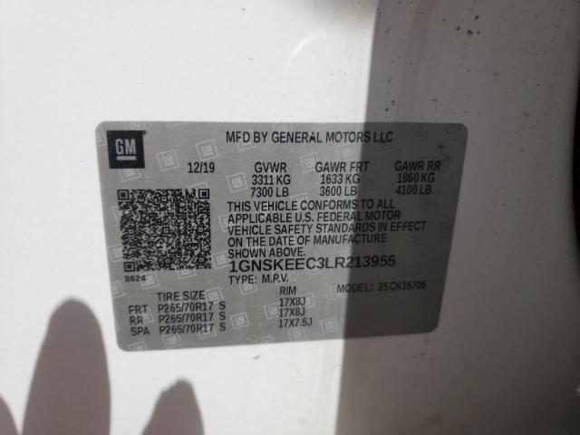 Photo 10 from auction – 2020 CHEVROLET TAHOE K150 with VIN 1GNSKEEC3LR213955