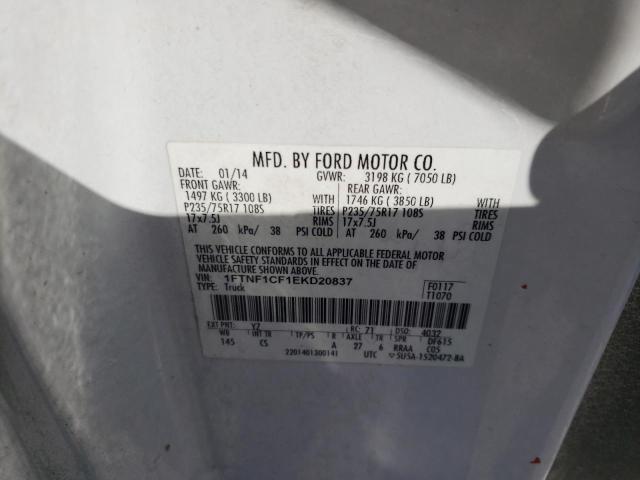 Photo 10 from auction – 2014 FORD F150 with VIN 1FTNF1CF1EKD20837