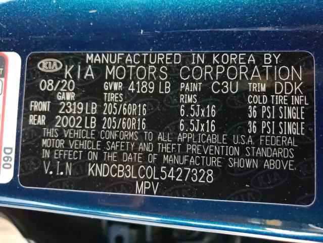 Photo 10 from auction – 2020 KIA NIRO LX with VIN KNDCB3LC0L5427328