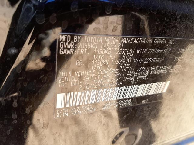 Photo 10 from auction – 2017 TOYOTA RAV4 LE with VIN 2T3ZFREV0HW340349