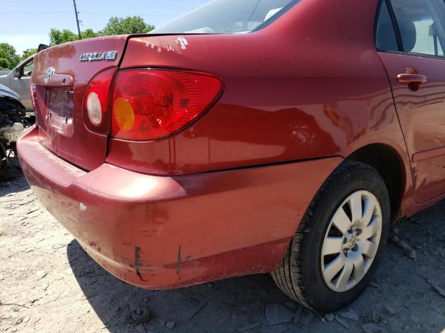 Photo 9 from auction – 2003 TOYOTA COROLLA CE with VIN JTDBR32E532014901