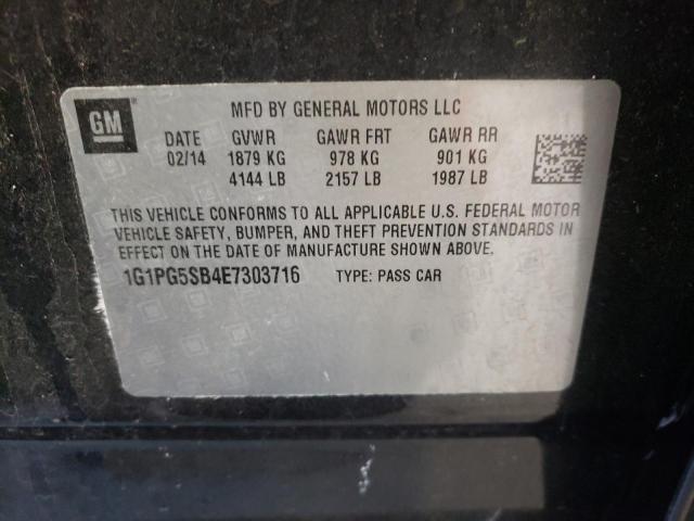 Photo 10 from auction – 2014 CHEVROLET CRUZE LTZ with VIN 1G1PG5SB4E7303716