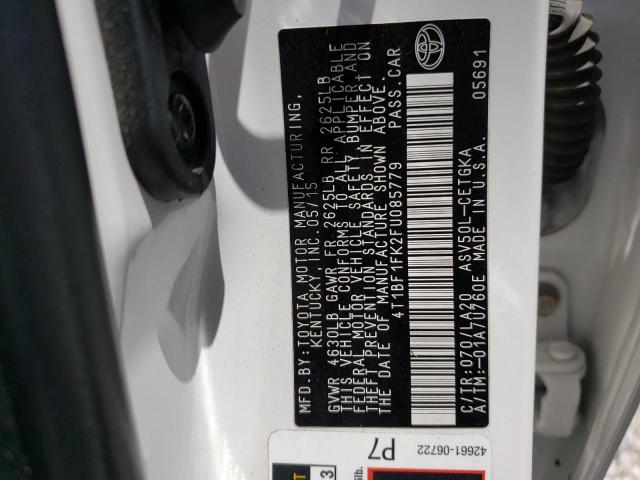 Photo 10 from auction – 2015 TOYOTA CAMRY LE with VIN 4T1BF1FK2FU085779