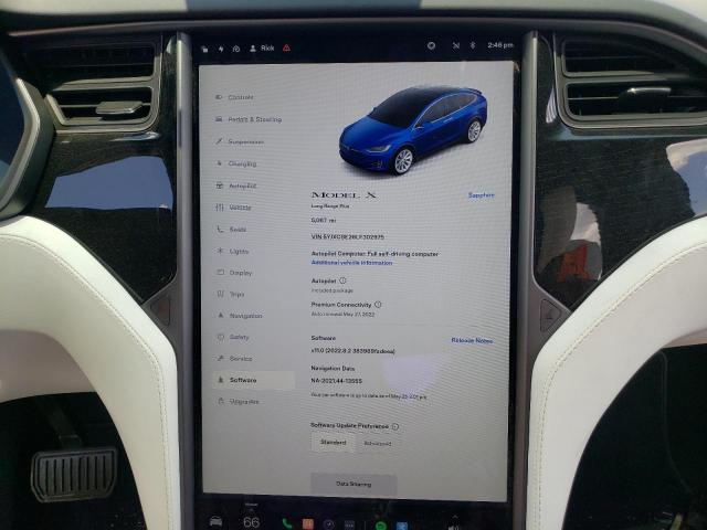Photo 8 from auction – 2020 TESLA MODEL X with VIN 5YJXCBE26LF302975