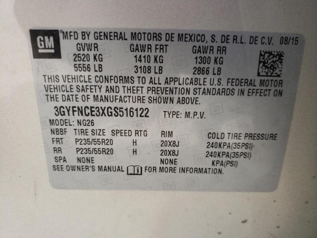 Photo 10 from auction – 2016 CADILLAC SRX PERFOR with VIN 3GYFNCE3XGS516122