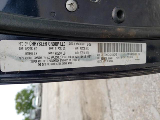 Photo 10 from auction – 2012 DODGE CHALLENGER with VIN 2C3CDYAG1CH189242