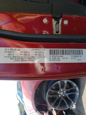 Photo 10 from auction – 2020 DODGE CHARGER R/ with VIN 2C3CDXCT8LH160003