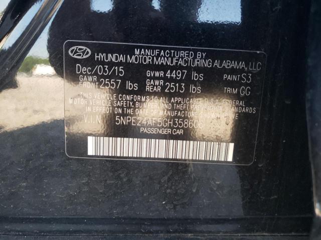 Photo 10 from auction – 2016 HYUNDAI SONATA SE with VIN 5NPE24AF5GH358606