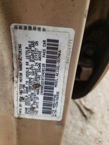 Photo 10 from auction – 1996 TOYOTA COROLLA DX with VIN 1NXBB02E9TZ408128