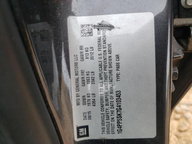 Photo 10 from auction – 2016 BUICK VERANO with VIN 1G4PP5SK7G4103453