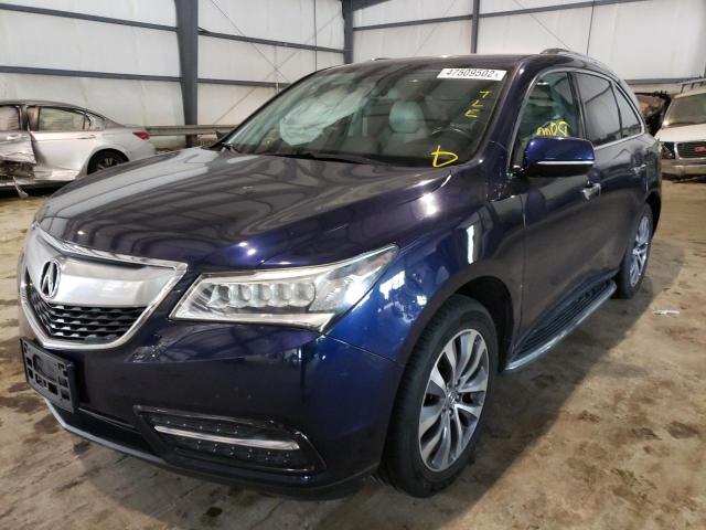 Photo 2 from auction – 2014 ACURA MDX TECHNO with VIN 5FRYD4H4XEB019975