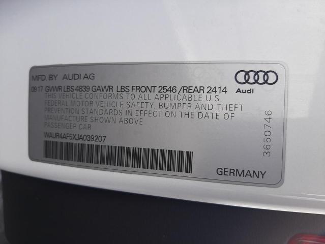 Zdjęcie 10 z aukcji – 2018 AUDI S5 PRESTIG z VIN WAUR4AF5XJA039207