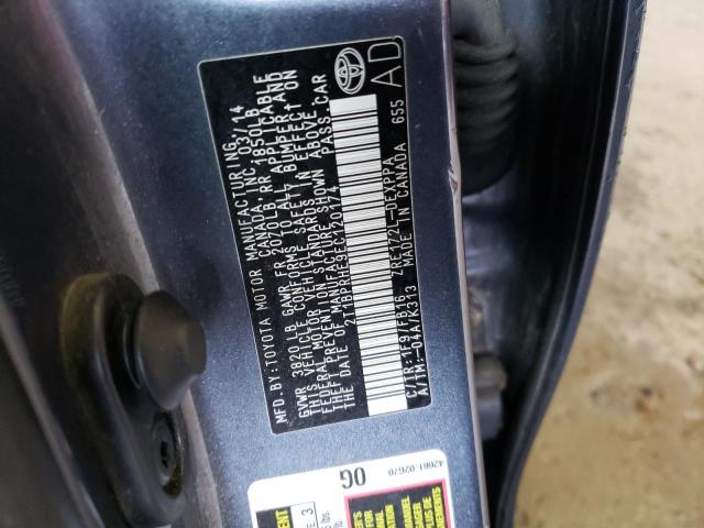 Photo 10 from auction – 2014 TOYOTA COROLLA EC with VIN 2T1BPRHE9EC120174