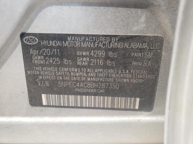 Photo 10 from auction – 2011 HYUNDAI SONATA SE with VIN 5NPEC4AC8BH287350