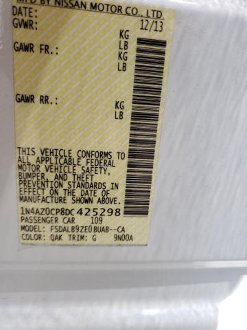 Photo 10 from auction – 2013 NISSAN LEAF S with VIN 1N4AZ0CP8DC425298