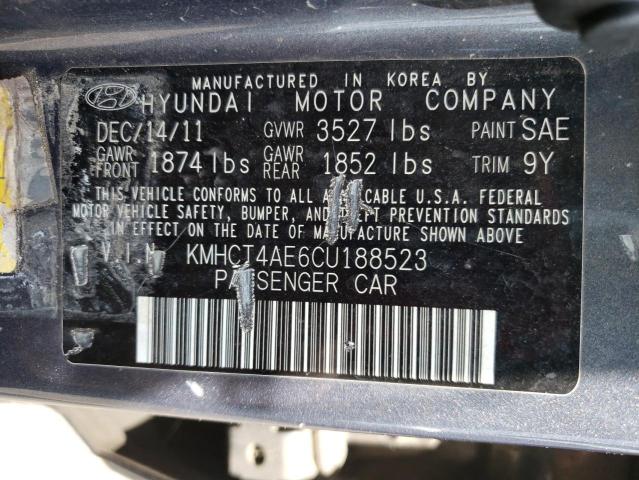 Photo 10 from auction – 2012 HYUNDAI ACCENT GLS with VIN KMHCT4AE6CU188523