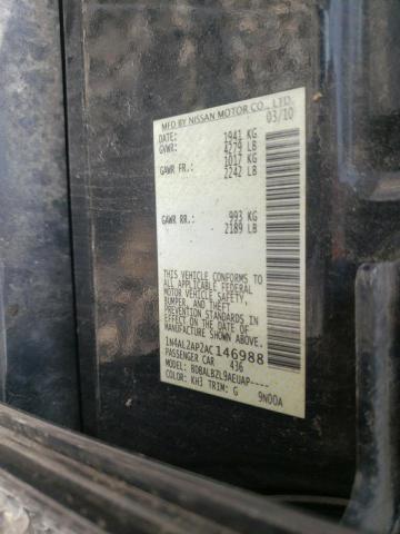 Photo 10 from auction – 2010 NISSAN ALTIMA BAS with VIN 1N4AL2AP2AC146988