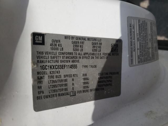 Photo 10 from auction – 2014 CHEVROLET SILVERADO with VIN 1GC1KXC83EF114555