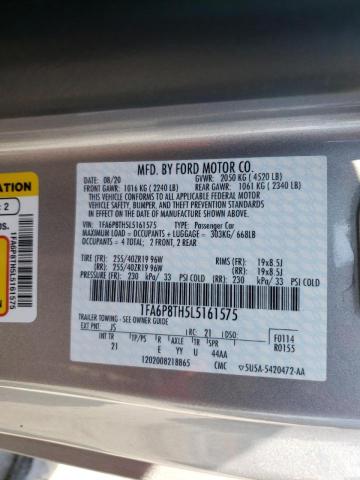 Photo 10 from auction – 2020 FORD MUSTANG with VIN 1FA6P8TH5L5161575