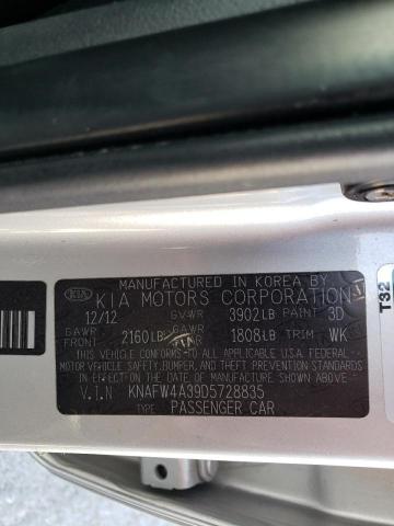 Photo 10 from auction – 2013 KIA FORTE SX with VIN KNAFW4A39D5728835
