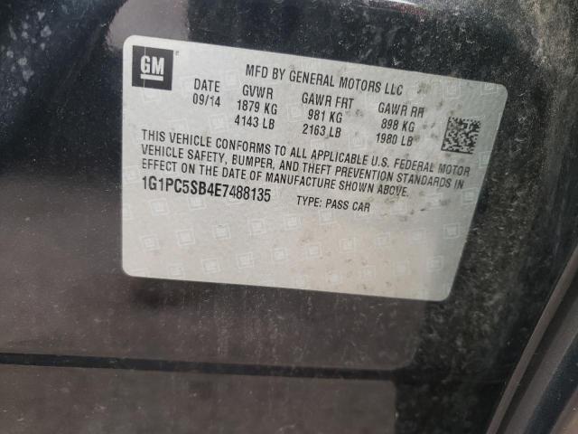 Photo 10 from auction – 2014 CHEVROLET CRUZE with VIN 1G1PC5SB4E7488135