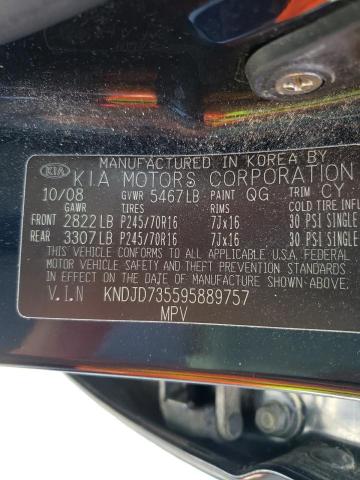 Photo 10 from auction – 2009 KIA SORENTO LX with VIN KNDJD735595889757