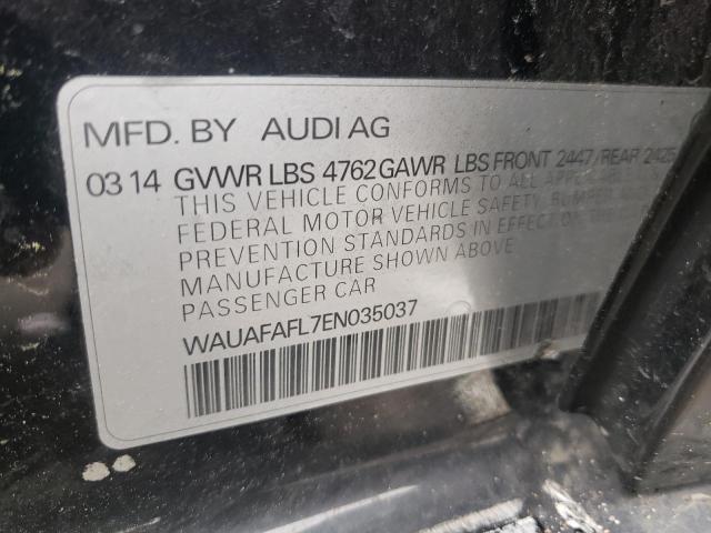 Photo 10 from auction – 2014 AUDI A4 PREMIUM with VIN WAUAFAFL7EN035037