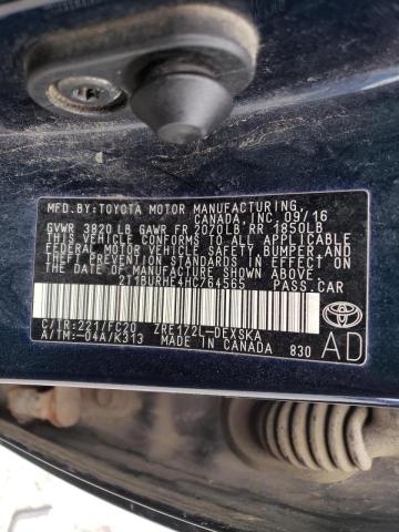 Photo 10 from auction – 2017 TOYOTA COROLLA L with VIN 2T1BURHE4HC764565