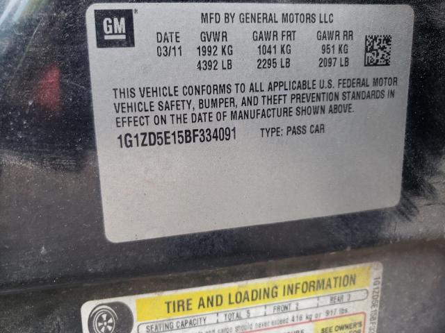Photo 10 from auction – 2011 CHEVROLET MALIBU 2LT with VIN 1G1ZD5E15BF334091