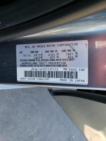 Photo 10 from auction – 2012 MAZDA 3 I with VIN JM1BL1W73C1597153