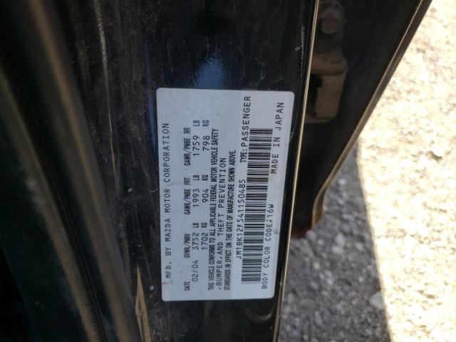 Photo 10 from auction – 2004 MAZDA 3 I with VIN JM1BK12F541150485