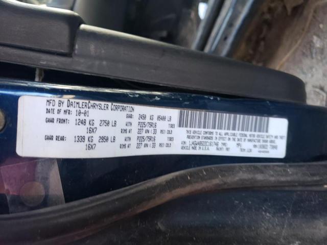 Photo 10 from auction – 2002 JEEP GRAND CHER with VIN 1J4GW48S22C161746